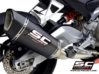 SC-Project Volledig 2-1 RVS Uitlaatsysteem Met SC1-R Carbon Einddemper Euro5 Gekeurd APRILIA RS 660 2020 - 2024 