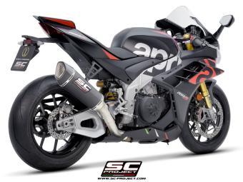 SC-Project SC1-R Carbon 300MM Slip-On Einddemper Zonder E-keur APRILIA RSV4 / FACTORY 2021 - 2024