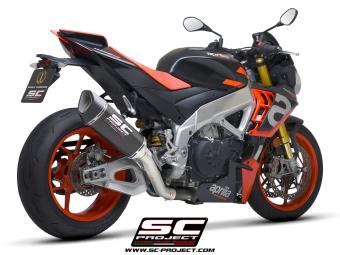 SC-Project SC1-R Carbon 300MM Slip-On Einddemper Zonder E-keur APRILIA TUONO V4 / FACTORY 2021 - 2024