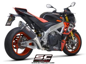 SC-Project SC1-R Titanium 350MM Slip-On Einddemper Zonder E-keur APRILIA TUONO V4 / FACTORY 2021 - 2024