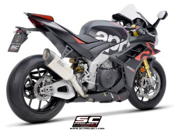 SC-Project SC1-R Titanium 250MM Slip-On Einddemper Zonder E-keur APRILIA RSV4 / FACTORY 2021 - 2024