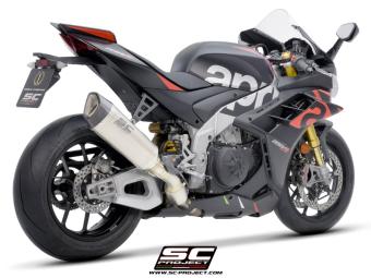 SC-Project SC1-R Titanium Slip-On Einddemper Euro5 Gekeurd APRILIA RSV4 / FACTORY 2021 - 2024