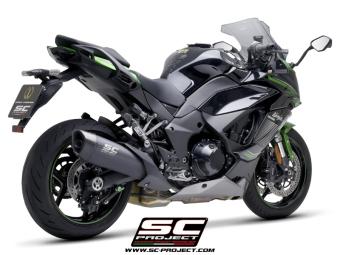 SC-Project SC1-R Titanium Matt Black Slip-On Einddemper Euro5 Gekeurd KAWASAKI NINJA 1000 SX 2021 - 2024