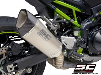 SC-Project SC1-R Titanium Slip-On Einddemper Euro5 Gekeurd KAWASAKI Z 900 A2 2020 - 2024