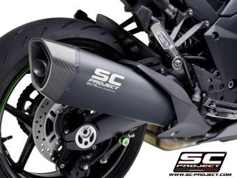 SC-Project SC1-R Titanium Matt Black Slip-On Einddemper Euro4 Gekeurd KAWASAKI NINJA 1000 SX 2020