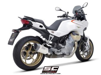 SC-Project SC1-R Titanium Slip-On Einddemper Euro5 Gekeurd MOTO GUZZI V100 MANDELLO 2023 - 2024