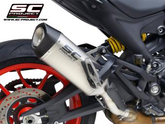 SC-Project SC1-S Titanium Slip-On Einddemper Euro5 Gekeurd DUCATI MONSTER 937 2021 - 2024