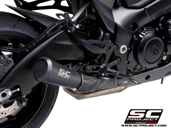 SC-Project Conico 70s RVS Uitlaat Matt Black Euro4 Gekeurd SUZUKI GSX-S 1000/ F 2017- 2020