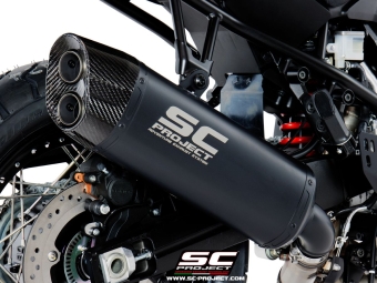 SC-Project Adventure Titanium Matt Black Einddemper Euro4 Gekeurd SUZUKI V-STROM 1000 2017 - 2019