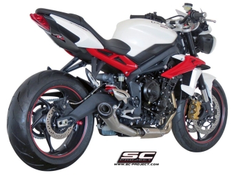 SC-Project RVS uitlaat Conico Met E-keur TRIUMPH STREET TRIPLE 675 2013-2016-R-RX