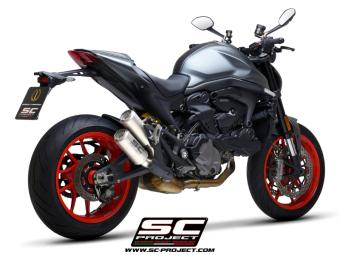 SC-Project Twin CR-T Titanium Slip-On Einddemper Euro5 Gekeurd DUCATI MONSTER 937 2021 - 2024