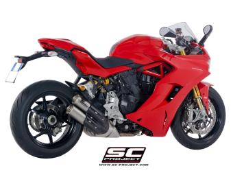 SC-Project Twin CR-T Titanium Slip-On Einddemper Euro4 Gekeurd DUCATI SUPERSPORT 939 / S 2017 - 2020