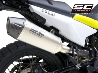 SC-Project X-Plorer II Titanium Slip-On Einddemper Euro5 Gekeurd HUSQVARNA NORDEN 901 2022 - 2023