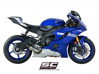 SC-Project S1 Titanium Einddemper Euro4 Gekeurd YAMAHA YZF-R6 2017 - 2020