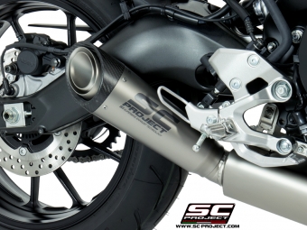 SC-Project Volledig 3-1 RVS Uitlaatsysteem Met S1 Titanium Einddemper Euro4 Gekeurd YAMAHA XSR 900 2016 - 2020