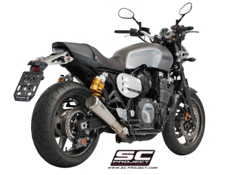 SC-Project Conico 70s RVS Uitlaat Met E-keur YAMAHA XJR 1300 / RACER 2015 - 2016