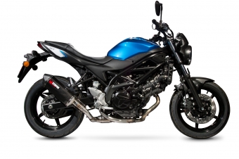 Scorpion Serket Parallel Carbon Einddemper zonder E-keur Suzuki SV650 2016 > 2021