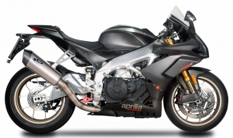 Spark Fighter Titanium Einddemper zonder E-keur incl. Titanium Linkpipe Aprilia RSV4 1100 RR / RF 2017 > 2020