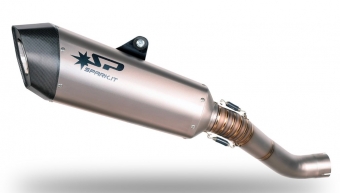 Spark Fighter Titanium Einddemper zonder E-keur incl. Titanium Linkpipe Aprilia RSV4 1100 RR / RF 2017 > 2020