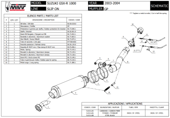 Mivv GP Carbon Slip-on Einddemper met E-keur Suzuki GSX-R 1000 2003 > 2004