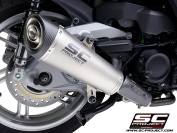 SC-Project S2 Titanium Slip-On Einddemper zonder E-keur HONDA SH350i 2021 - 2024