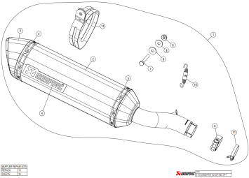 Akrapovic Slip-on Line Carbon Einddemper met E-keur Honda CBR 500 R 2024