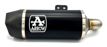 Arrow Indy Race Aluminium Dark Einddemper met E-keur incl. Linkpipe BMW F 900 R 2020 - 2024