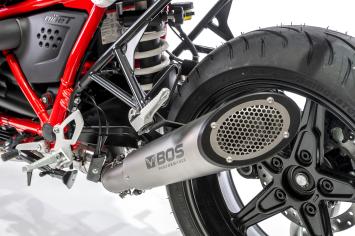 BOS SSEC GP Titanium Slip-on Einddemper Low Mount zonder E-keur BMW RnineT (Euro5 serie) 2021 - 2023