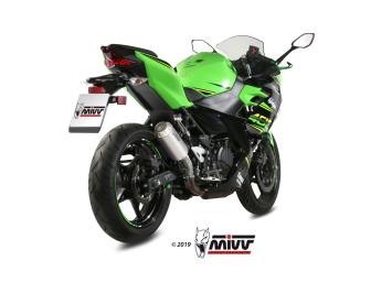 Mivv MK3 RVS Einddemper zonder E-keur Kawasaki Ninja 400 2018 > 2023