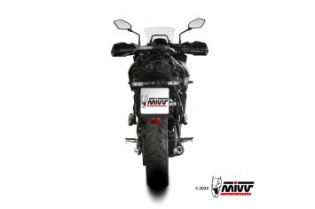 Mivv Oval Carbon Volledig Uitlaatsysteem met E-keur Kawasaki Versys 650 2024