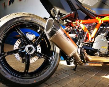 SC-Project SC1-R Titanium Slip-On Einddemper Euro5 Gekeurd KTM 1290 SUPERDUKE R 2021 - 2023