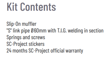 SC-Project CR-T titanium einddemper zonder E-keur incl. “welded sector” link pipe MV Agusta Dragster 800 / RR 2013 - 2024