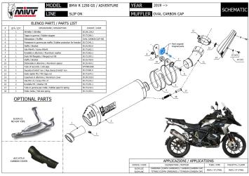 Mivv Oval Titanium Slip-on Einddemper met E-keur BMW R 1250 GS 2019 - 2023