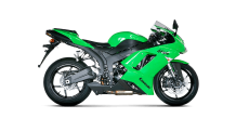 Akrapovic Slip-on Line Titanium Einddemper met E-keur Kawasaki ZX-6 R 2007 - 2008