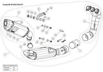 Akrapovic Racing Line Titanium Volledig Uitlaatsysteem met E-keur Yamaha MT-09 / FZ-09 2024