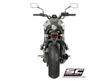 SC-Project Volledig 2-1 RVS Uitlaatsysteem Met S1 Titanium Einddemper Euro4 Gekeurd YAMAHA XSR 700 2016 - 2020