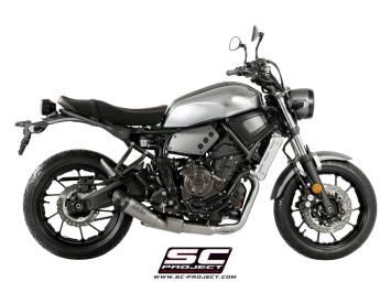 SC-Project Volledig 2-1 RVS Uitlaatsysteem Met S1 Titanium Einddemper Euro4 Gekeurd YAMAHA XSR 700 2016 - 2020