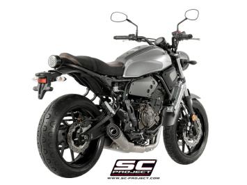 SC-Project Volledig 2-1 RVS Uitlaatsysteem Met S1 Titanium Einddemper Euro4 Gekeurd YAMAHA XSR 700 2016 - 2020