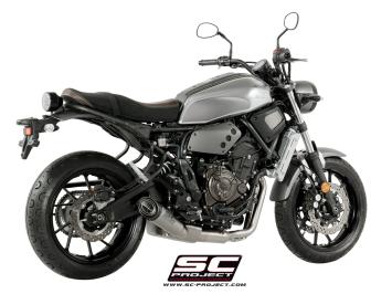 SC-Project Volledig 2-1 RVS Uitlaatsysteem Met S1 Titanium Einddemper Euro4 Gekeurd YAMAHA XSR 700 2016 - 2020