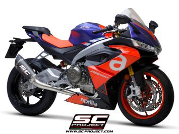 SC-Project Volledig 2-1 Trofeo Titanium Uitlaatsysteem Met SC1-R Carbon Einddemper Zonder E-keur APRILIA RS 660 2020 - 2024