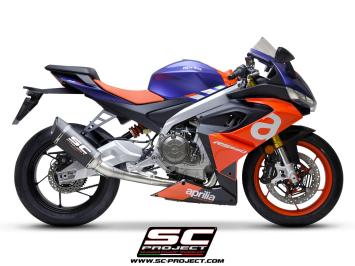 SC-Project Volledig 2-1 Trofeo Titanium Uitlaatsysteem Met SC1-R Carbon Einddemper Zonder E-keur APRILIA RS 660 2020 - 2024