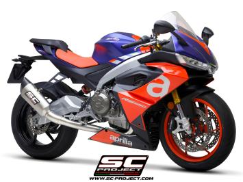 SC-Project Volledig 2-1 Trofeo Titanium Uitlaatsysteem Met SC1-R Titanium Einddemper Zonder E-keur APRILIA RS 660 2020 - 2024