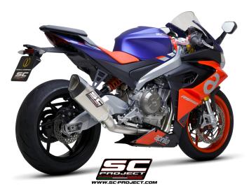 SC-Project Volledig 2-1 Trofeo Titanium Uitlaatsysteem Met SC1-R Titanium Einddemper Zonder E-keur APRILIA RS 660 2020 - 2024