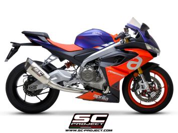 SC-Project Volledig 2-1 Trofeo Titanium Uitlaatsysteem Met SC1-R Titanium Einddemper Zonder E-keur APRILIA RS 660 2020 - 2024