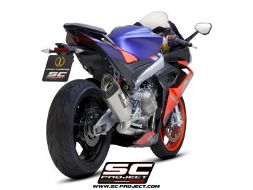 SC-Project Volledig 2-1 Trofeo Titanium Uitlaatsysteem Met SC1-R Titanium Einddemper Zonder E-keur APRILIA RS 660 2020 - 2024