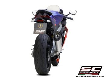 SC-Project Volledig 2-1 Trofeo Titanium Uitlaatsysteem Met SC1-R Titanium Einddemper Zonder E-keur APRILIA RS 660 2020 - 2024