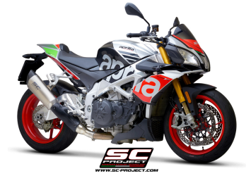 SC-Project SC1-R Titanium Slip-On Einddemper met E-keur APRILIA TUONO V4 1100 / FACTORY / RR 2017 - 2020