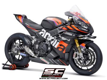 SC-Project GP-22 Titanium Slip-On Einddemper Zonder E-keur APRILIA RSV4 / FACTORY 2021 - 2024