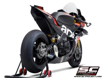 SC-Project GP-22 Titanium Slip-On Einddemper Zonder E-keur APRILIA RSV4 / FACTORY 2021 - 2024