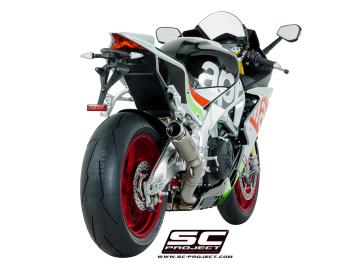 SC-Project GP70-R Titanium Slip-On Einddemper Zonder E-keur APRILIA RSV4 / RF / RR 2017